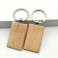 Porte-clés en bois écologique gravé au laser avec logo personnalisé, forme personnalisée - artisanat DIY, porte-clés en bois vierge