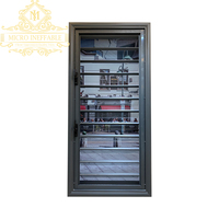 Fenêtre à persiennes en aluminium et verre réglable, anti-poussière, design moderne haut de gamme, à vendre