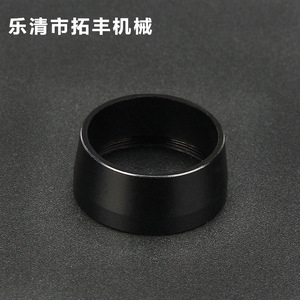 La39 Black Aluminum Ring Button Accessory Metal Round Milling <b>Machine</b> Cnc Lathe Non Standard Machining - Product Image 1