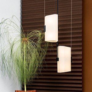 Modern Minimalist Pendant <b>Light</b> E26 Led Adjustable Height Bedroom Dining Room Decorative <b>Lighting</b> Fixture White Long Shape - Product Image 5