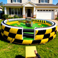 Machine gonflable Wipeout de qualité commerciale Easyfun avec château gonflable de 5m à 8m pour la location d'équipements de fête et d'événements