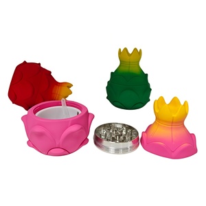Cross Border Best Selling Dragon Fruit Shaped <b>Grinder</b> <b>Herb</b> Cigarette Roller Tobacco Shredder Zinc Alloy Manual <b>Grinder</b> - Product Image 4