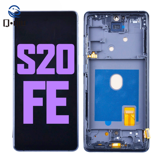 For for S20Fe OEM LCD Display Brand New 1 Year Warranty Strictly Tested Mobile Phone Screen with Frame Wholesale