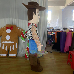 Traje de Mascota de vaquero occidental de dibujos animados impresos personalizados Diseño de moda de <span class=keywords><strong>niño</strong></span> lindo para la promoción de Halloween - Product Image 2