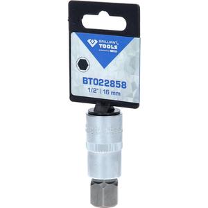 Brilliant Tools 1/2 "Cabeza de broca hexagonal, 55 mm de largo, 16 mm - Product Image 4