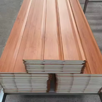 Matériaux de construction de qualité supérieure, panneaux muraux isolés pour la décoration, panneaux sandwich légers en PU imperméables pour maisons préfabriquées