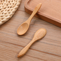 2025 Mini réutilisable bambou en bois thé miel poudre cuillère ustensiles de cuisine servant cuillère cuillère café crème glacée bébé cuillère Type