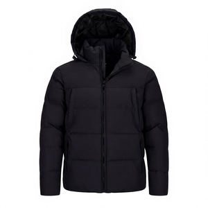 Manteau chaud zippé coupe-vent léger pour homme Veste en duvet compressible pour l'hiver - Product Image 1