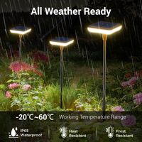 Luces Solares LED para Caminos, Impermeables, para Jardín, Patio, Paisaje, Lámpara Blanca Cálida
