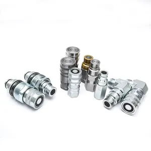 Khớp Nối Nhả Nhanh Thủy Lực Ren 7411976 7411975 1/2NPT Khớp Nối Nhanh Mặt Phẳng