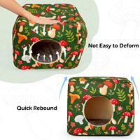 Hamster et cochon d'Inde cachette lavable maison de cochon d'Inde confortable petit lit pour animaux de compagnie lapin et Chipmunk Cage accessoires