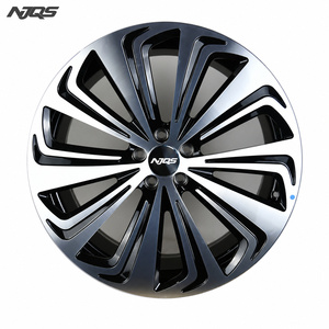NJQS Dövme Yeni Siyah Gümüş Parlak Kaplama 5x120 5x1143 Binek Otomobil Jantı Alüminyum Alaşımlı Lüks Çok Kollu Jant Tesla BYD için - Product Image 1