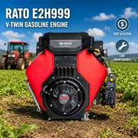 Moteur à essence commercial RATO E2H999 V-Twin, économique, durable, faible entretien, pour groupe électrogène