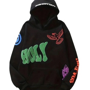 Sudaderas con capucha OEM de alta calidad para hombre 100% algodón mezclado invierno liso venta al por mayor bolsillos delanteros sólidos pesados - Product Image 4