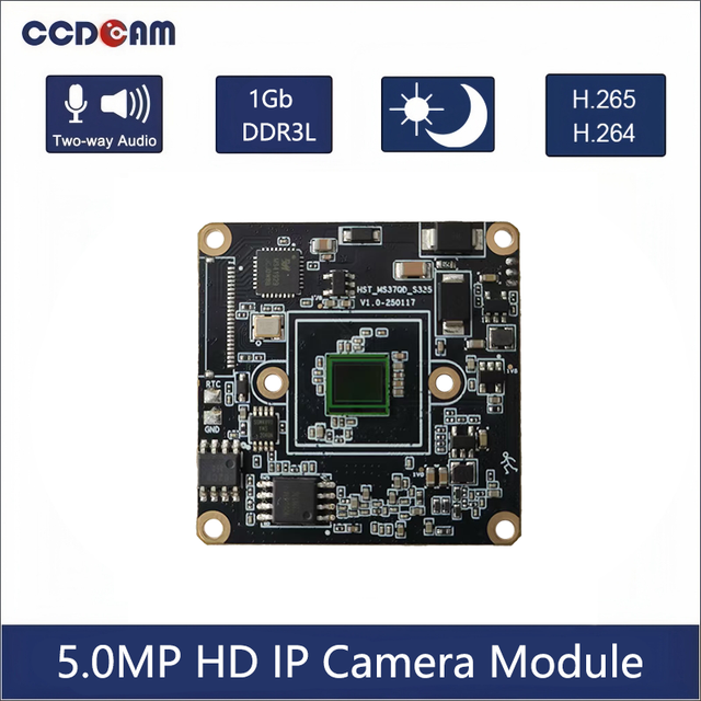 Sigmastar IM50D01 1Gb DDR3/L 5MP Single Board IP Camera Module H.265 Compression for ONVIF Protocol for Sony IMX335 Embedded UAV