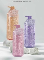 Nouveaux produits en gros soins du corps extrait de fleur naturelle fleurs de cerisier Gel douche aromatique rafraîchir hydrater et éclaircir la peau