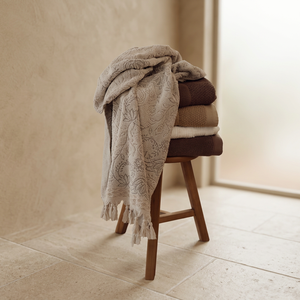 Jacquard Pattern Cotton Bath <b>Towel</b> <b>Set</b> Soft Absorbent Jacquard Weave Rectangle Home Use Adult Size - Product Image 2