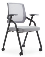 Chaise ergonomique de formation de siège de conférence de bureau pliable de conception moderne avec le dossier de pp + fibre