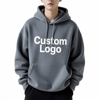 Sweat-shirt à capuche unisexe d'hiver en coton 100% avec capuche réglable et poignets côtelés, personnalisable avec logo, fabrication directe usine, OEM