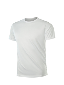 เสื้อยืดคอกลมแขนสั้นผู้ชาย สีพื้น แห้งเร็ว ผ้าถัก ทรงปกติ สวมใส่สบาย 100% โพลีเอสเตอร์ - Product Image 2
