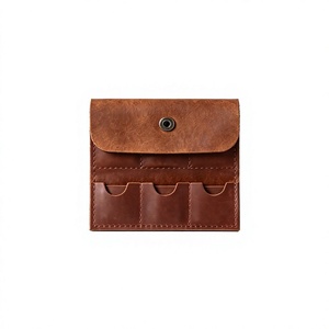 Premium Leather <b>Camera</b> Memory Card Bag Protective SD Card Holder Travel Storage Pouch with Personalized Branding - Product Image 1