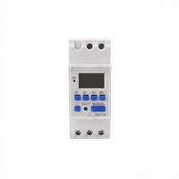 CHRE 1NO 1NC Relais Minuterie Numérique Programmable Hebdomadaire 7 Jours sur Rail DIN Monophasé Alimenté par Pile 30A 230V 50Hz IP65
