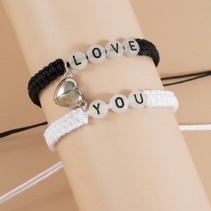 Nouveaux cadeaux de bijoux pour la Saint-Valentin, bracelets lumineux avec inscription « JE T'AIME », bracelets magnétiques en forme de cœur, charme pour homme et femme, bracelets lumineux avec inscription - Product Image 5