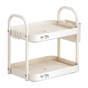 ชั้นวางแก้วน้ำสองชั้นรูปฉลามทะเลพร้อมที่ระบายน้ำสำหรับใช้บนโต๊ะในครัว - Product Image 5