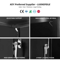 Archivador Metálico de Oficina Personalizado de Fábrica, Archivador de Acero de 2 Puertas, Archivador de Doble Puerta, Diseños de Armarios de Oficina en Oferta