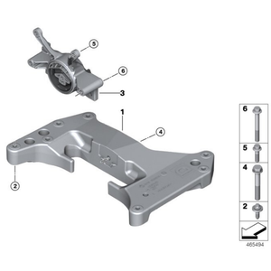 OE 22326862577 22326862578 22326862575 22328742697แท่นติดเครื่องยนต์สำหรับ BMW 3ชุด G20 G80 G11 G28 F12 B57 D30 <span class=keywords><strong>B30</strong></span> <span class=keywords><strong>B58</strong></span> - Product Image 6