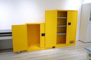 תעשיית ריהוט מעבדה פלדה מלאה אחסון כימי צהוב כחול ce בטיחות ארון דליקים - Product Image 5