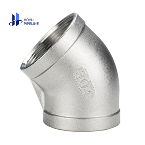 Ss 304 <span class=keywords><strong>316</strong></span> Thép Không Gỉ Npt Bsp Chủ Đề 90 Khuỷu Tay Khớp Nối Giảm Khớp Nối Ống Phù Hợp Núm Vú - Product Image 2