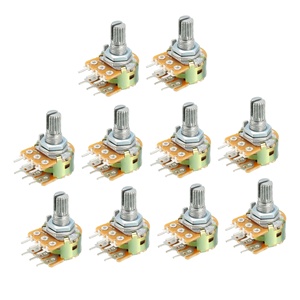 JEO wh148 10K ohm biến điện trở kép Carbon phim <span class=keywords><strong>Potentiometer</strong></span> tuyến tính chiết 15mm 3pins - Product Image 4