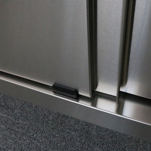 Estilo puertas correderas mesa de <span class=keywords><strong>trabajo</strong></span> gabinete de almacenamiento con Splashback o sin Splashback cocina GABINETE DE ACERO INOXIDABLE - Product Image 6