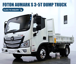 High Quality Foton S Class 5ton Diesel Engine New Manual Transmission 4x2 Left Euro 3 Light Duty Tipper Truck for Cummins - Product Image 1