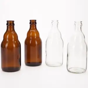 VISTA bottiglie di vetro marrone sublimazione birra nordica Boston personalizzabili di alta qualità 330ml 500ml capacità 750ml con tappo in metallo