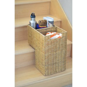 Kingwillow High Quality Storage Willow <strong>Wicker</strong> <strong>Stairs</strong> <strong>Basket</strong> <strong>for</strong> Loft Home Conner - Product Image 4