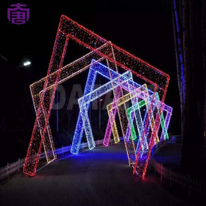 Luces Decorativas de Arco con Cambio de Color, Impermeables IP65, para Uso en Interiores/Exteriores, Centros Comerciales, Caminos Navideños, Festividades - Product Image 6
