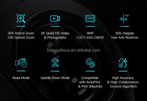 SIYI ZR10 2K 4MP 30X Hybrid Zoom Gimbal Camera With Starlight Night Vision 3-Axis Stabilizer Lightweight <strong>Cinematographic</strong> Cameras - Product Image 3