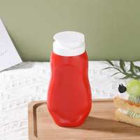 330ml Remplissage à chaud PP Plastique Sauce Miel Ketchup Mayonnaise Bouteille avec Flip Top Couvercle Soft Squeeze Sauce Condiments Bouteille