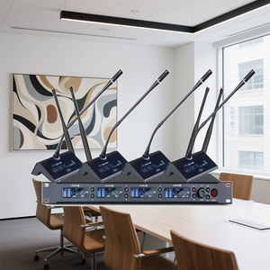 <span class=keywords><strong>ไม</strong></span>โครโฟนไร้สายปรับความถี่ได้1-4สำหรับการโฮสต์และประสิทธิภาพการทำงาน<span class=keywords><strong>ไม</strong></span>โครโฟนคอห่าน - Product Image 2