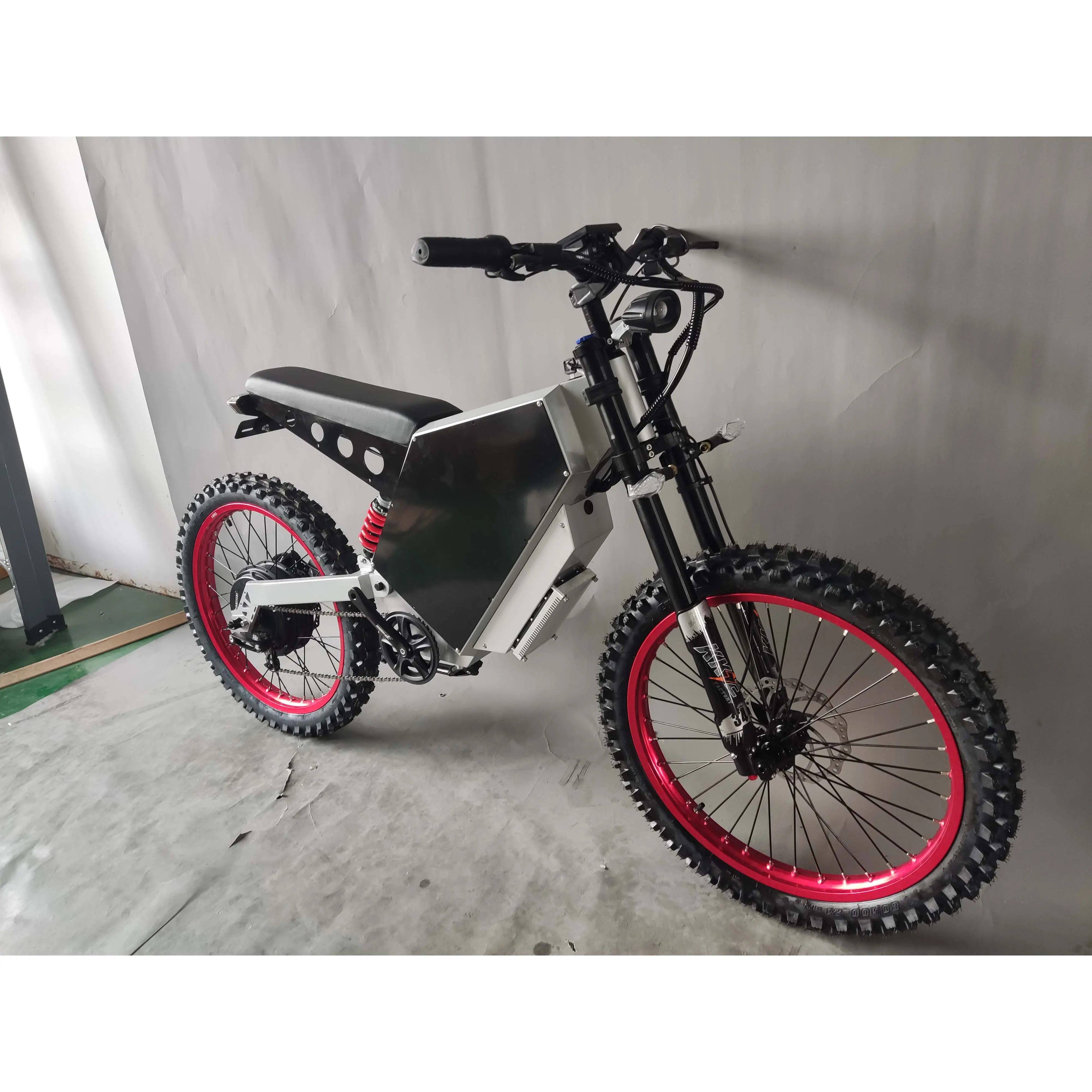 Factory wholesale 72v power mountain electric bicycle 75ah lithium baterry dirt motor 15000w off-road bike