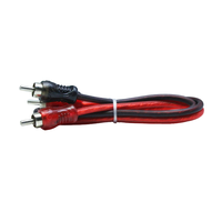 Câble RCA pour accessoires d'enceintes audio de voiture, 9 pieds, haute qualité, couleur transparente mate, prix de gros