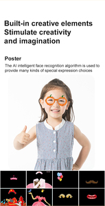 Cámara Digital Infantil Yuniq <span class=keywords><strong>Mini</strong></span> 1080P 400Mah con Pantalla HD de 2.0 Pulgadas, Diseño de Unicornio, Juguete con Pegatinas de Fotos y Vídeos, Cámara para Niños D12M - Product Image 6