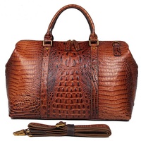 Sac à bandoulière en cuir de crocodile pour femmes grand sac à main de voyage en cuir de crocodile sac à main de luxe sacs de sport en alligator