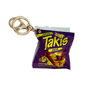 Porte-clés en plastique Kawaii en forme de croustilles, jouet alimentaire de simulation, pendentif pour sac, décoration de sac mignonne en forme de dessin animé, cadeau pour hommes et femmes - Product Image 3