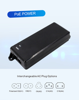 Injecteur PoE actif/passif AC/DC de bureau haute qualité, adaptateur Ethernet 24W 35W 90W 19V 48V 0.5A 1A, module d'alimentation PoE