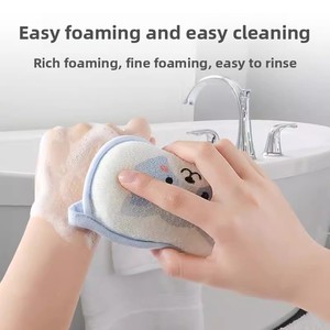 Éponge de bain en coton pour bébé, serviette de lavage corporel pour enfants, éponge de bain pour le lavage des cheveux des nouveau-nés - Product Image 3