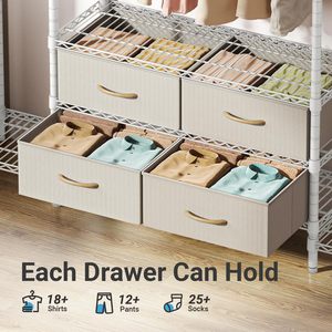 Multifunctional combination <b>clothes</b> <b>rack</b>, no drilling required, floor-standing <b>clothes</b> <b>rack</b>, multi-layer storage and display - Product Image 4