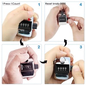 Xách Tay Mini Golf Điểm Thủ Môn Clicker Gp 4-Chữ Số Kim Loại Tay Tally Truy Cập Phổ Biến Golf Phụ Kiện Clicker Bảng Điểm Chủ - Product Image 3